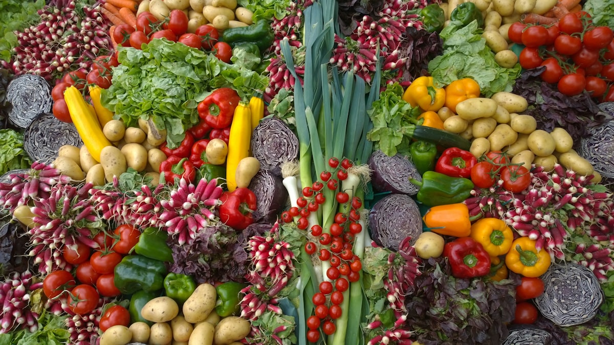Fresh colorful vegetables perfect for low glycemic eating